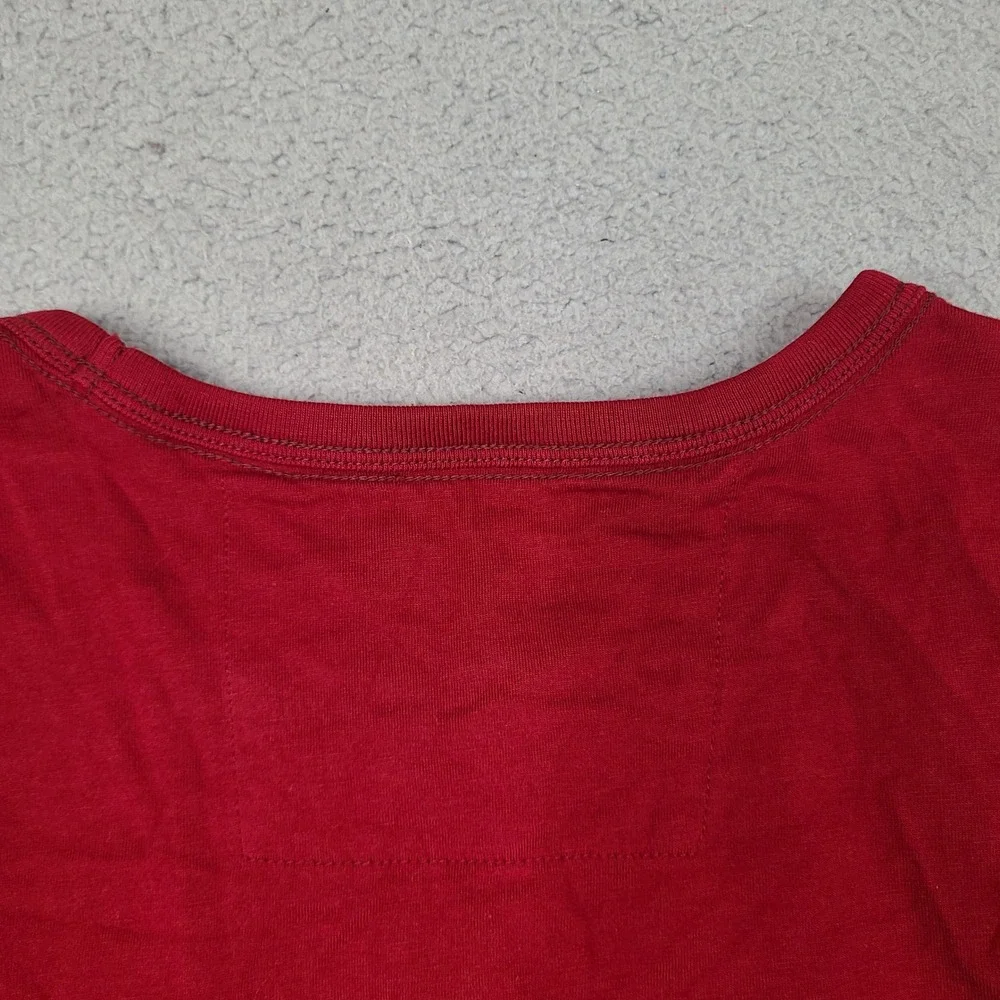 Banana Republic T-Shirt Mens XL Red Long Sleeve Crew Neck Cotton